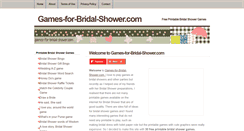 Desktop Screenshot of games-for-bridal-shower.com