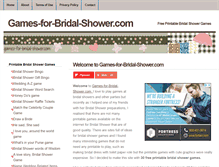 Tablet Screenshot of games-for-bridal-shower.com